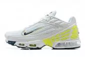 nike air max plus tn 3 femme homme blanc jaune